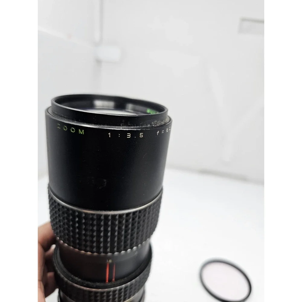 Auto Makinon f=80 -200mm Multi-Coated 1:3.5‎ Lens With Hova 62mm Skylight Filter